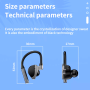 Wireless Bluetooth 5.2 Earpiece Headset Driving Trucker Earbuds Noise Cancelling - Image 6
