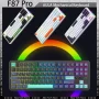 AULA F87 Pro Mechanical Keyboard 2.4g/Usb/Bluetooth Tri Mode Wireless 87 Key Rgb Pbt Gasket 5 Layer Silencing Full Key No Impact - Image 6