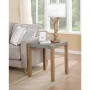 Alaterre Furniture Newport 21" Square Faux Concrete and Wood End Table - Image 4