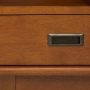 Draper Solid Hardwood 64 in. x 35 in. Mid-Century Modern Wide Bookcase and Storage Unit in Teak Brown - Image 4