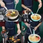 ReaNea 13 Pieces Shiny Stainless Steel Kitchen Utensils Set with Utensil Holder - Image 2