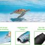 Keyboard Mouse Pad Set, Large Gaming Mouse Pad + Keyboard Wrist Rest Support + Mouse Wrist Cushion + Coaster, 4 in 1 Non-Slip Rubber Base, 31.5"x 11.8" Extended Desk Mat for Office, Sea Turtle - Image 6