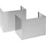 Monogram - 12' Ceiling Duct Cover Kit for ZVIS361SRSS or ZVIS481SRSS Island Mounted Ventilation Hoods - Stainless Steel - Image 1