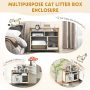 Hidden Cat Washroom with Double Doors and Scratch Cardboard - Image 5