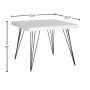 Wolcott White/Black End Table - Image 3
