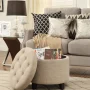 Convenience Concepts Designs4Comfort Round Ottoman - Image 3