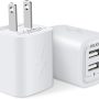 USB Charger Block, Wall Charger, 2.1A 2-Muti Dual Port Plug Power Adapter Fast Charging Station Box Base Brick Cargador for iPhone 12/12Pro/ 11 Pro Max/X/8/7, Samsung Galaxy S21+ S20 USB A Phone Cube - Image 3
