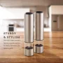 Kamenstein Battery Operated Stainless Steel Salt and Pepper Grinder Set of Two - 1 Pack - Image 2