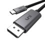 USB C to DisplayPort Cable 10ft (4K@60Hz, 2K@165Hz), uni Sturdy Aluminum DisplayPort to USB C Cable [Thunderbolt 3 Compatible] for MacBook Pro 2020, MacBook Air/iPad Pro 2020, XPS 15/13 - Image 2