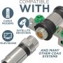 THE CIMPLE CO Single-Port Coaxial Cable Grounding Block - RG6 Coaxial Cable Connector and Extender with Weather-Seal Boots - Coax Ground Block for Antennas - F-Type Connections, 3 GHz, 1 Pack - Image 3