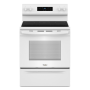 Whirlpool - 30 inch Wide 5 element 5.3 cu. ft. Freestanding Electric Range with Cooktop Flexibility - White - Image 1