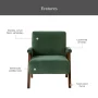 Better Homes & Gardens Ezra Accent Chair, Living Room, Cream - Image 3