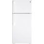 GE - 28 in. Wide 16.6 Cu. Ft. Top-Freezer Refrigerator with Edge-to-Edge Glass Shelves - White - Image 1