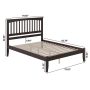 Mission Espresso Brown Solid Wood Frame King Platform Bed - Image 6