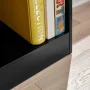 71 in. Black 5-Shelf Basic Bookcase with Adjustable Shelves - Image 5