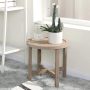 FairyHaus End Tables Living Room, Small Side Tables Living Room Bedroom for Small Spaces, Rattan Round End Table with Wood Legs 15.7in - Image 2