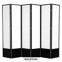 7 ft. Black 6-Panel Room Divider - Image 3