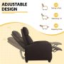 Compact Mid-Century Recliner Sofa Chair for Small Spaces Bedroom Apartment - Image 5