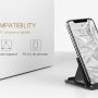 MoKo Phone/Tablet Stand, Foldable Tablet Holder Compatible with iPhone 17/17 Air/17 Pro/17 Pro Max, iPhone 16/Pro/Pro Max/Plus, iPhone 15/Pro/Pro Max/Plus, iPhone 14/Pro/Pro Max/Plus, Black - Image 2
