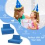 Girls Boys Modular Sofa and Play Couch Set with 2 Folding Mats and 2 Triangular Pillows - Image 5