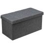 31.5 Inch Storage Ottoman Footrest with Removable Storage Bin - Light Gray - Image 1