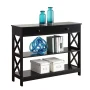 Convenience Concepts Oxford 1-Drawer Console Table, Black Wood finish - Image 4