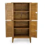 Maho 32 in. W x 22 in. D x 64 in. H Wood Golden Brown Teak Storage Cabinet - Image 4