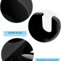 Kalolary New Drinking Cup Holder Clip - Table Bottle Cup Stand The DIY Glass Clamp Storage Saucer Clip Water Coffee Mug Holder Saucer Clip Design for Home & Office, Gray - Image 3