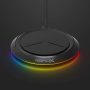 RapidX Prismo RGB Wireless Charger,10W Max Fast Wireless Charging Pad Compatible with iPhone 14/14 Plus/14 Pro/14 Pro Max/13/13 Mini/SE 2022/12/11/X/8,Samsung Galaxy S22/S21/S20,AirPods Pro 2(Black) - Image 3