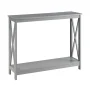 Oxford 40 in. Gray Standard Rectangle Composite Console Table with Shelves - Image 3