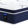 Nisien Hybrid Mattress, 12", Gel Foam, King, Medium, Pocketed Coils, White - Image 1