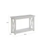 Seaside 48 in. White Standard Rectangle Wood Console Table with Storage - Image 3