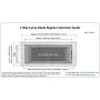 8 in. W x 4 in. H Steel for Ceiling or Sidewall White One Way Curve Blade Register - Image 2