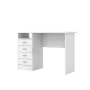 Tvilum Warner 4 Drawer Office Desk with 1 Shelf for Adults, White Finish - Image 4