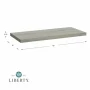 18 in. x 8 in. x 0.75 in. Grey Wood Stain Decorative Wall Shelf - Image 3