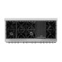 ZLINE - 60 in. Wide 8 Burner Legacy Dual Fuel Freestanding Range with Gas Cooktop and 2 Electric Convection Ovens - Stainless Steel - Image 3