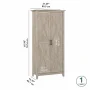 Key West Kitchen Pantry Cabinet in Washed Gray - Engineered Wood - Image 5