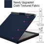 Magnetic Leather Case for 7'' Boox Tablet Go Color 7 (Gen II/Gen I 2025/2024) / Onyx Boox Go 7 Ultra-Thin Lightweight Auto Sleep/Wake Cover with Pen Holder & Magnetic Closure (Cloth Bark Blue) - Image 4