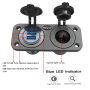 Meipire QC 3.0 USB Socket Panel car 12V / 24V car Charger Built-in Socket Waterproof Cigarette Lighter USB Socket for Motorcycle Boat Truck Caravan ATV (Ring LED & Dual USB) - Image 3