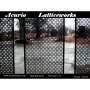 Chinese Square 4 ft. x 32 in. Black Vinyl Decorative Screen Panel - Image 3