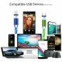 Magnetic LED Light Up USB Phone light up Charger Cord For iPhone Type C Micro US - Image 4
