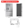 LG - 36-in Wide 30.7 Cu. Ft. French Door Smart Refrigerator with Dual Ice - Stainless Steel - Image 4