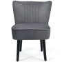Set of 2 Upholstered Modern Leisure Club Chairs with Solid Wood Legs - Image 5