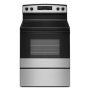 Amana - 30 in. Wide 4 elements 4.8 cu. ft. Freestanding Electric Range with Extra-Large Oven Window - Stainless Steel - Image 1