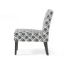 Kassi Navy and Blue Geometric-Patterned Fabric Accent Chairs (Set of 2) - Image 2