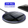 FDGAO 20W Wireless Charger Fast Charging Station for iPhone 15 14 13 12 11 X 8 AirPods Samsung Galaxy Black - Image 4
