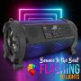 Pyle Wireless Portable Bluetooth Boombox Speaker - 500W 2.1Ch Rechargeable Boom Box Speaker Portable Barrel Loud Stereo System with Flashing LED, Digital LCD Display, AUX, USB - Pyle PBMSPG180 - Image 2