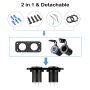 Meipire QC 3.0 USB Socket Panel car 12V / 24V car Charger Built-in Socket Waterproof Cigarette Lighter USB Socket for Motorcycle Boat Truck Caravan ATV (Ring LED & Dual USB) - Image 5