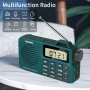 Portable AM/FM Radio, Small Pocket Radio with Bluetooth, Bass Speaker, Support Micro SD Card and Record, Long Battery Life - Image 2