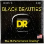 DR Strings Black Beauties Light Acoustic Guitar Strings - Image 1